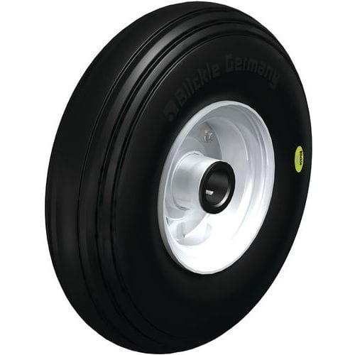 Wiel rubberband Blickle Soft, plaatstalen velg - Blickle