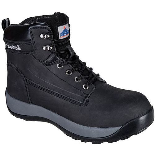 Schoen Constructo Nubuckleren Steelite S3 HRO FW32 Zwart Portwest