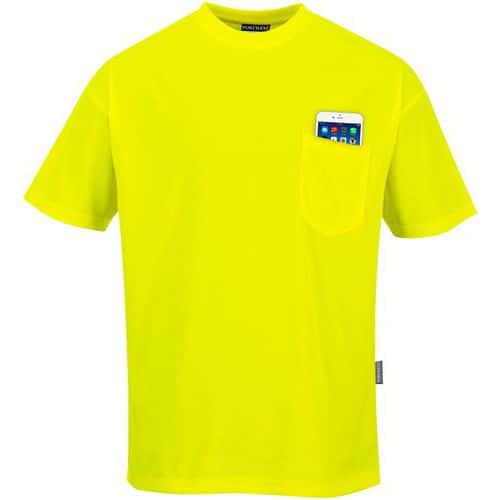 T-shirt hogezichtbaarheid Fluoriserend Geel met Korte mouwen Maat XL