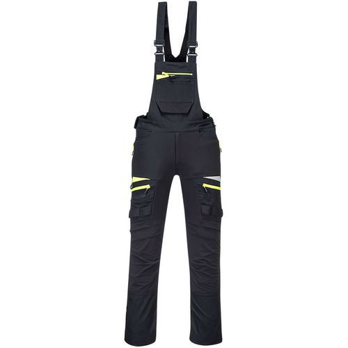 Werkbroek en brace Zwart DX441 Portwest