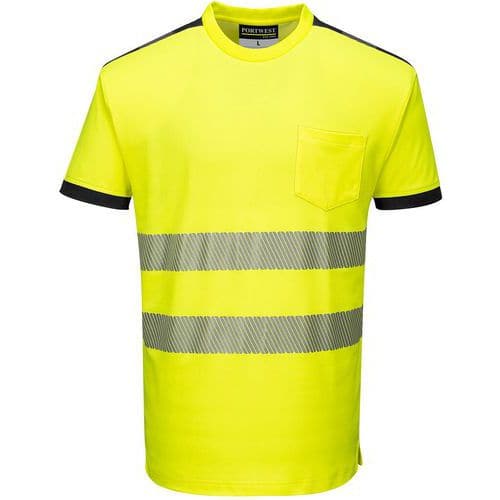 Portwest T181 - Hi-Vis Vision T-shirt - Geel/zwart - R Maat XL