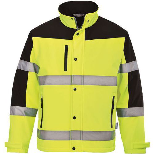 Jack Softshell Tweekleuren (3L) Geel S429 Portwest