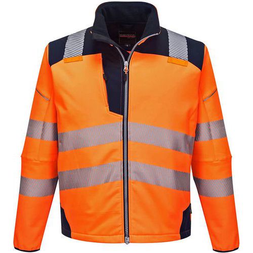 Jack Softshell PW3 Hi-Vis Blauw/oranje T402 Portwest