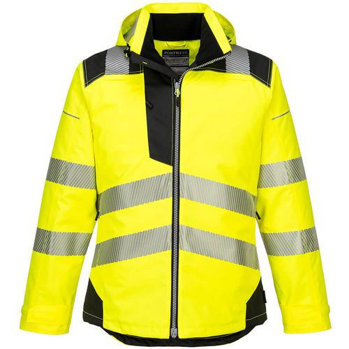 Winterjack PW3 Hi-Vis Zwart/geel T400 Portwest