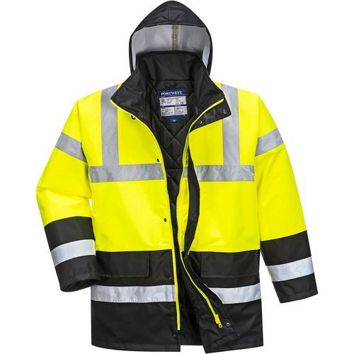 VerkeersjackTweekleuren Hi-Vis Zwart/geel S466 Portwest