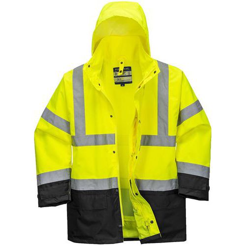 Jack Reflecterende Executive 5-in-1 Hi-Vis Zwart/geel S768 Portwest