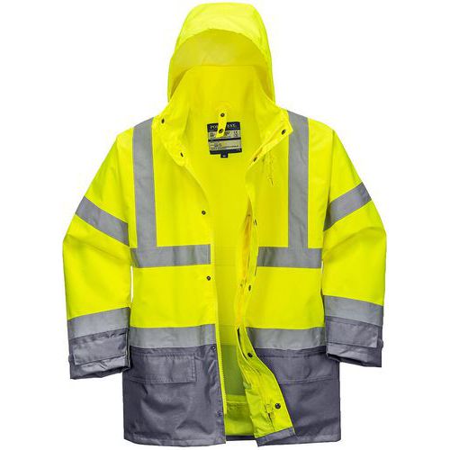 Jack Reflecterende Executive 5-in-1 Hi-Vis Grijs/geel S768 Portwest