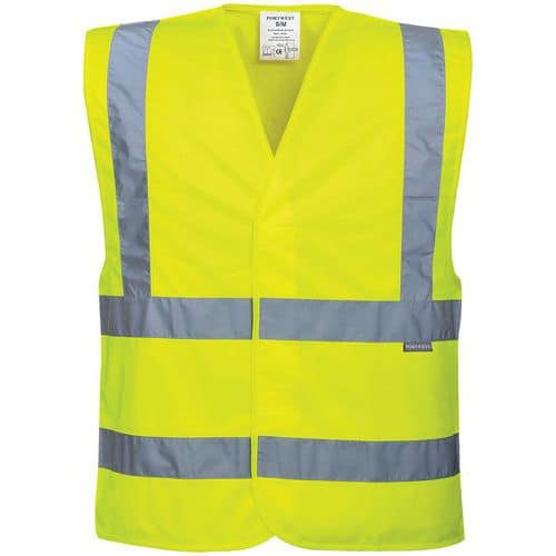 Vest Two Band & Brace Hi-Vis Geel C470 Portwest