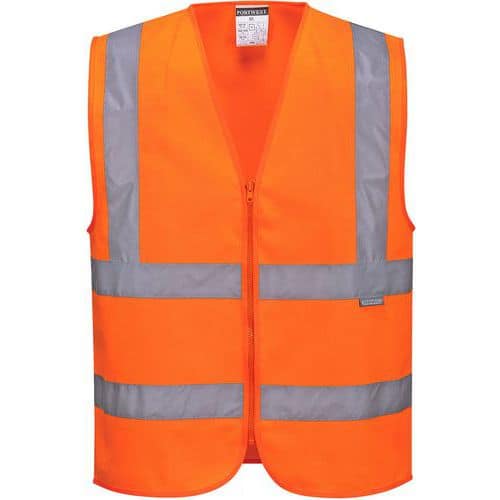 Vest met Rits Hi-Vis Oranje C375 Portwest