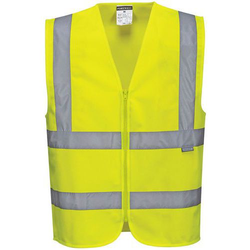 Vest met Rits Hi-Vis Geel C375 Portwest