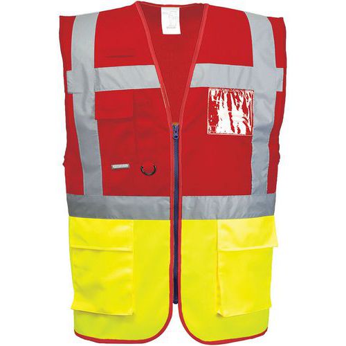 Vest Executive Paris Rood/geel C276 Portwest