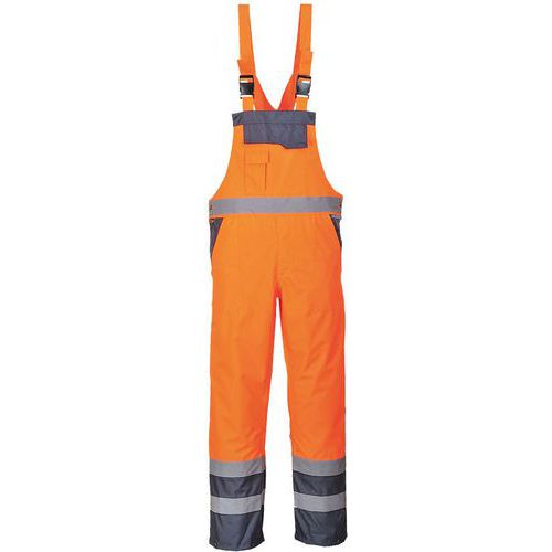 Overall Amerikaans Tweekleuren Ongevoerd Blauw/oranje S488 Portwest