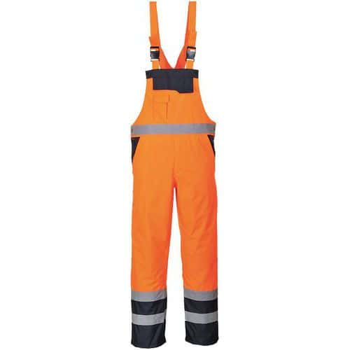 Overall Amerikaans Tweekleuren Gevoerd Oranje S489 Portwest