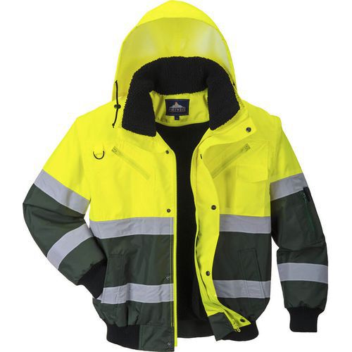 Bomberjack X Hi-Vis Groen/geel C565 Portwest