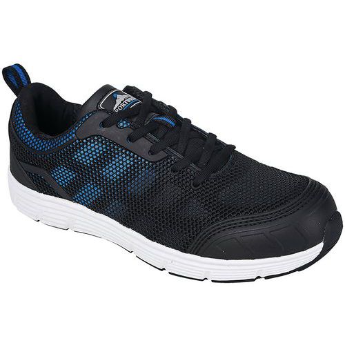 Sportschoen Tove Trainer Steelite S1P Zwart/Blauw FT15 Portwest