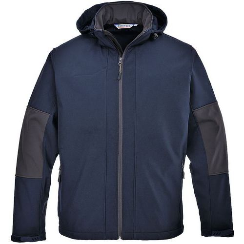 Softshell met Capuchon (3L) TK53 Blauw Portwest