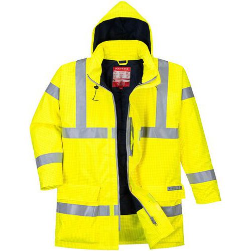 Regenjack FR Bizflame Ademende Antistatisch Hi-Vis S778 Geel Portwest