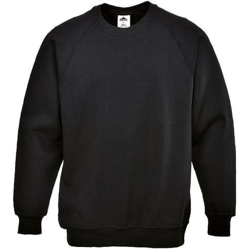 Sweatshirt Roma Zwart B300 Portwest