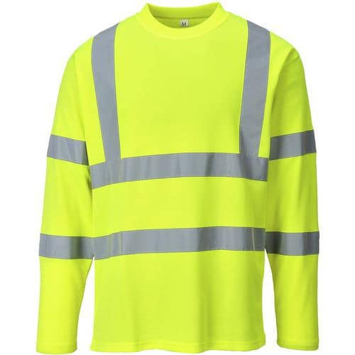 T-shirt lange mouwen Hi-Vis Geel Portwest