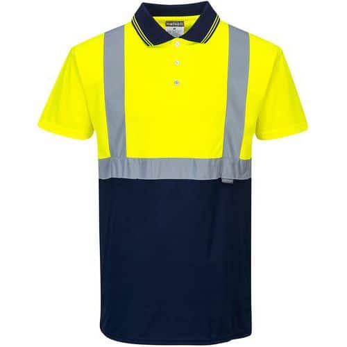 Polo Tweekleuren Blauw/geel S479 Portwest