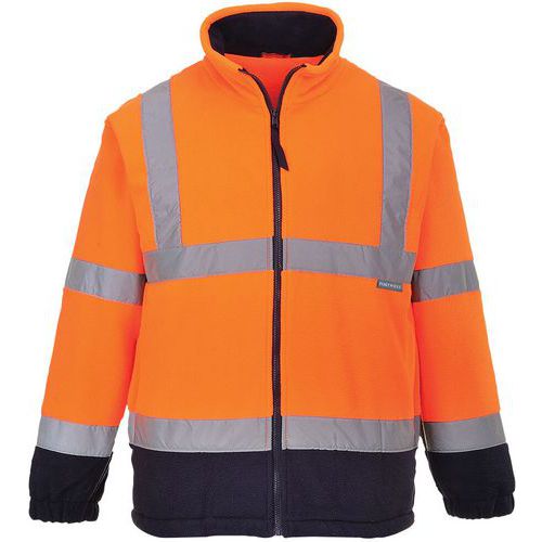 Fleece Reflecterend Tweekleuren Hi-Vis F301 Blauw/oranje Portwest