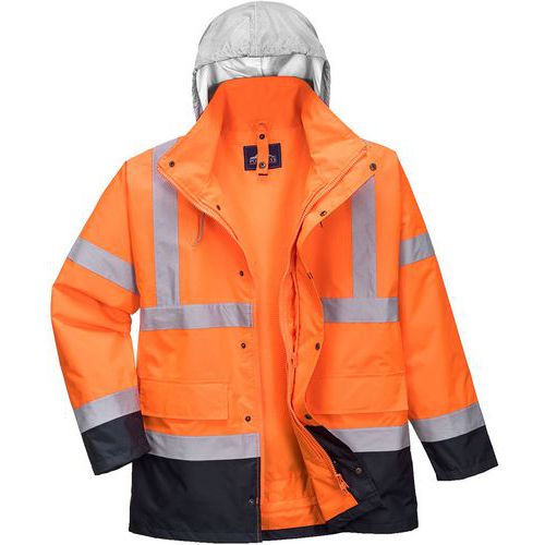 Jack Traffic Contrast 4-in-1 Hi-Vis Blauw/oranje S471 Portwest