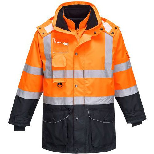 Jack Traffic 7-in-1 Contrast Hi-Vis Blauw/oranje S426 Portwest