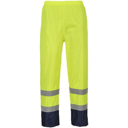 Regenbroek Klassiek Tweekleuren Hi-Vis Blauw/geel H444 Portwest