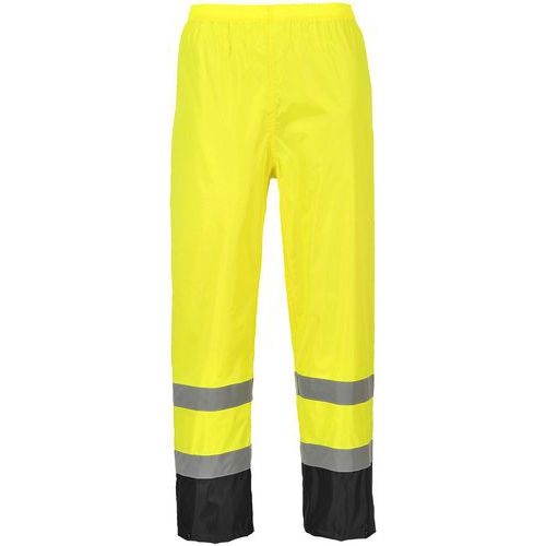 Regenbroek Klassiek Tweekleuren Hi-Vis Zwart/geel H444 Portwest