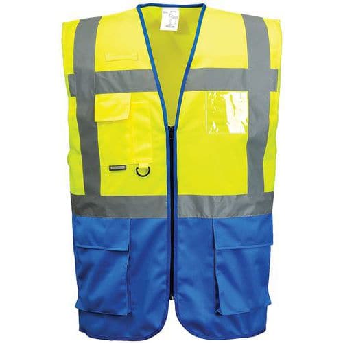 Vest Executive Warsaw Blauw/geel C476 Portwest