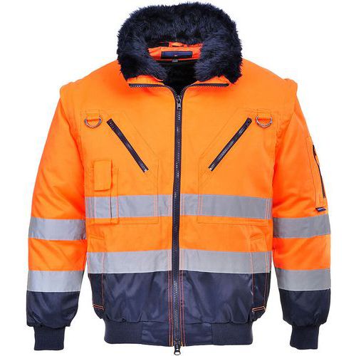 Pilotjack Reflecterend Hi-Vis 3-in-1 Blauw/oranje PJ50 Portwest