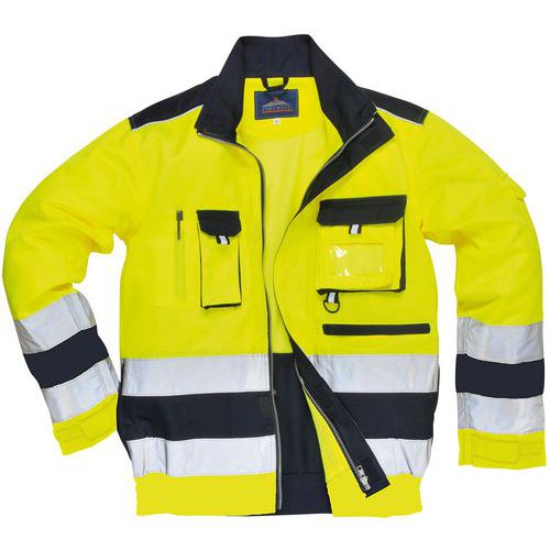 Jas Reflecterend Tweekleuren Lille Hi-Vis Blauw/geel TX50 Portwest