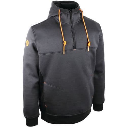 Hoodie zwart zacht en warm 350 g/m2 - Singer