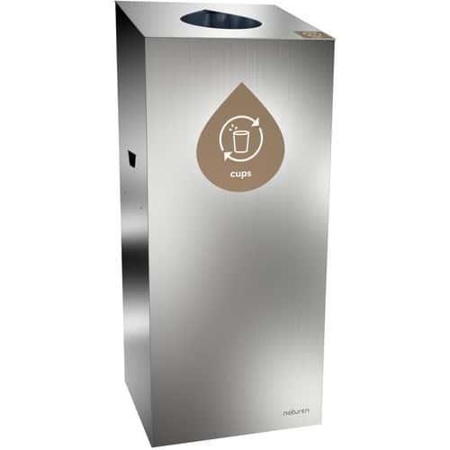 Afvalbak voor afvalscheiding Uno - Opening druppel - 65 l