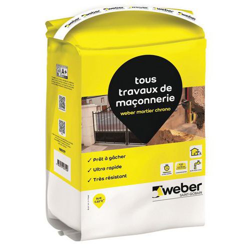 Mortel chrono voor dagelijks metselwerk - Weber - 5 kg