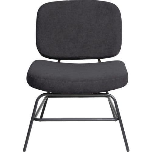 Fauteuil Curve zwarte voet - Paperflow