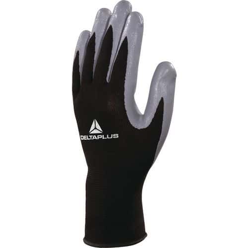Handschoen gebreid van polyester / palm met nitril - DeltaPlus