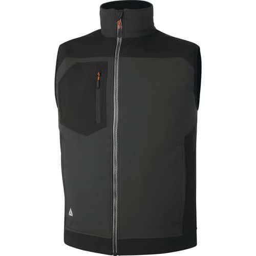 Bodywarmer softshell polyester/elasthaan met 3 gelamineerd lagen HOLEN