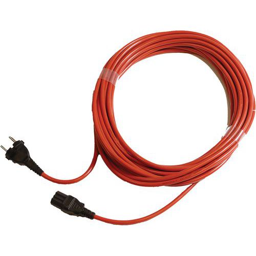 Kabel - 12.5 mtr. 1mm x 2 aderig oranje HD - Numatic