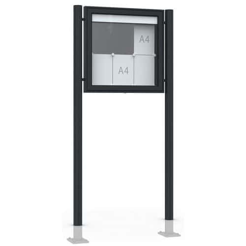 Vitrine - Premium TN - Wandmodel - Aluminium - WSM