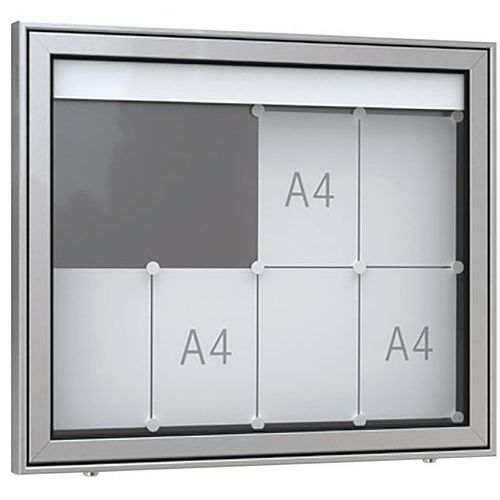 Vitrine - Premium TN - Op poten - Aluminium - WSM