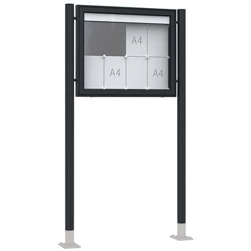 Vitrine - Premium TN - Wandmodel - Aluminium - WSM