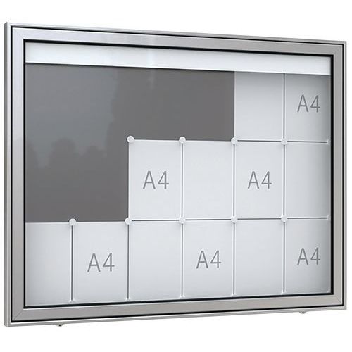 Vitrine - Premium TN - Op poten - Aluminium - WSM