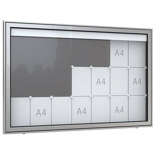 Vitrine - Premium TN - Op poten - Aluminium - WSM