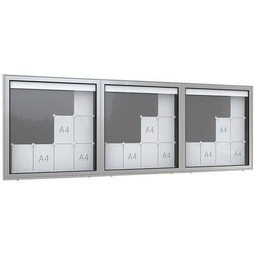 Vitrine - Premium TN - Op poten - Aluminium - WSM