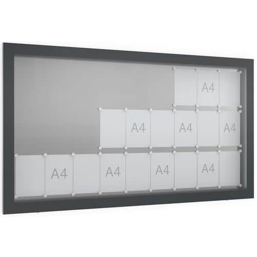 Vitrine GG - Wandmodel - Antraciet - WSM