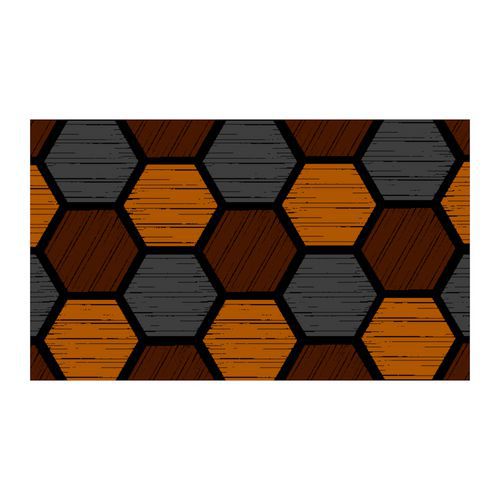 Schoonloopmat met trendy Déco Design Imperial Honeycomb Notrax